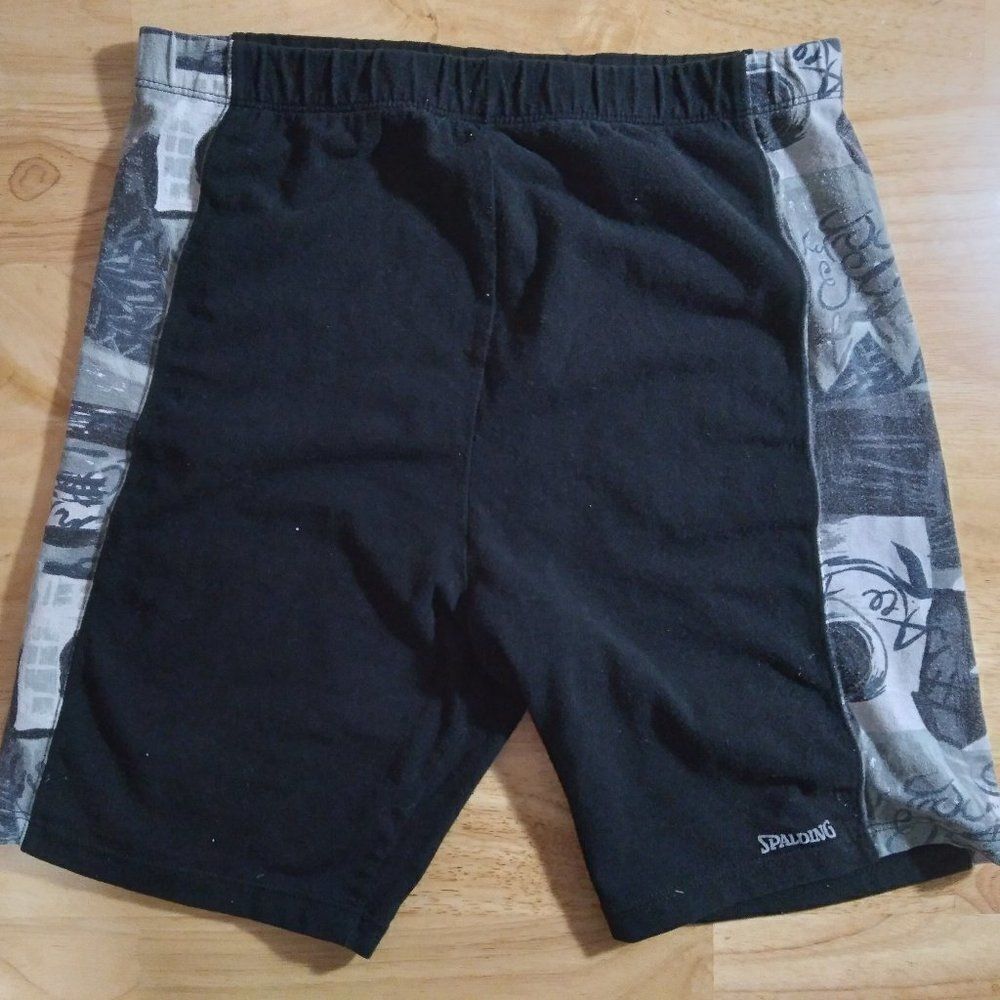 Vintage Spalding Abstract Pattern Bike Cycling Shorts
